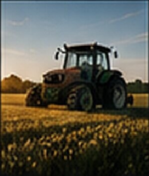 Tractor working in a field