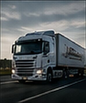Freight truck on a highway